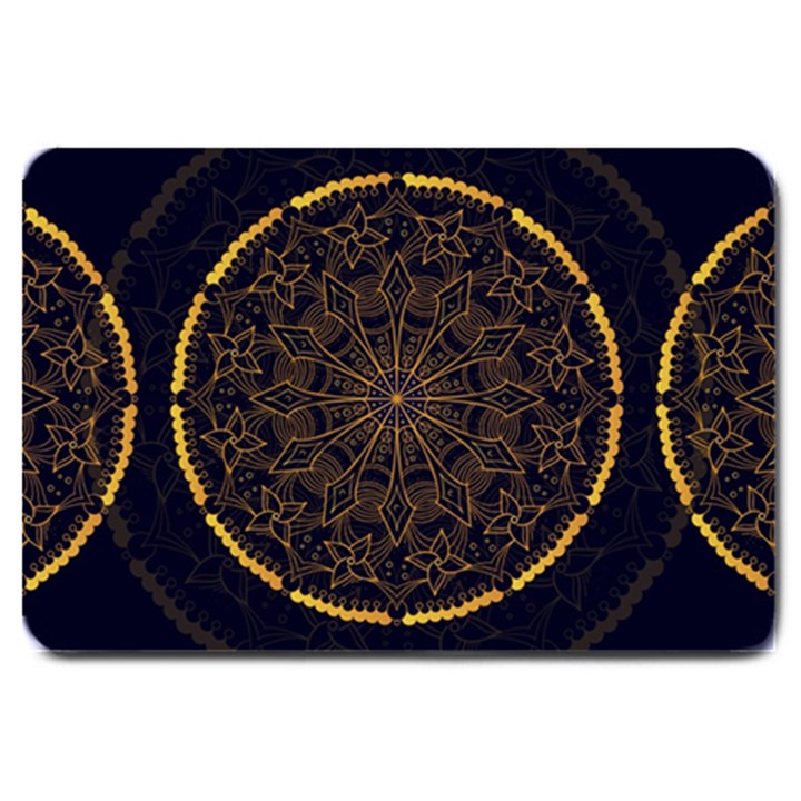 Luxury Mandala Background Large Doormat 