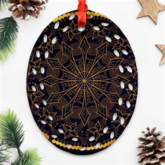 Luxury Mandala Background Ornament (oval Filigree)