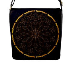 Luxury Mandala Background Flap Closure Messenger Bag (l) by Wegoenart