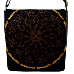 Luxury Mandala Background Flap Closure Messenger Bag (s) by Wegoenart