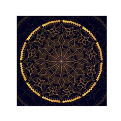 Luxury Mandala Background Small Satin Scarf (square) by Wegoenart