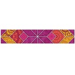 Ethnic Floral Mosaic Pattern Large Flano Scarf  Front