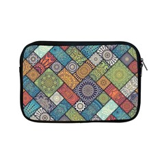 Diagonal Floral Tiles Pattern Apple Ipad Mini Zipper Cases by Wegoenart