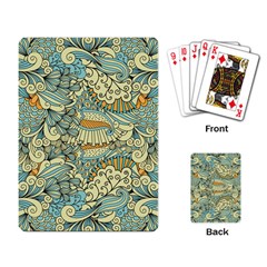 Light Colors Ethnic Decorative Pattern Batik Playing Cards Single Design (rectangle)