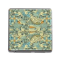 Light Colors Ethnic Decorative Pattern Batik Memory Card Reader (square 5 Slot) by Wegoenart