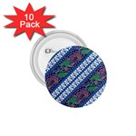 Indonesian Combination Batik With Dominant Blue Color 1.75  Buttons (10 pack) Front