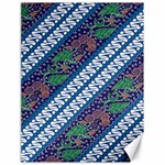 Indonesian Combination Batik With Dominant Blue Color Canvas 18  x 24  17.8 x23.08  Canvas - 1