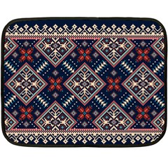 Ukrainian Folk Seamless Pattern Ornament Fleece Blanket (mini)