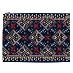 Ukrainian Folk Seamless Pattern Ornament Cosmetic Bag (xxl) by Wegoenart