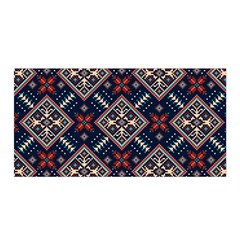 Ukrainian Folk Seamless Pattern Ornament Satin Wrap by Wegoenart