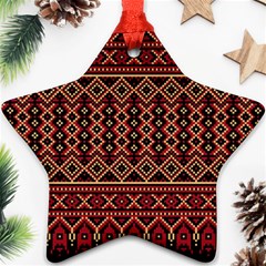 Illustration Ukrainian Folk Seamless Pattern Ornament Ornament (star)