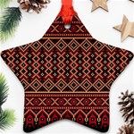 Illustration Ukrainian Folk Seamless Pattern Ornament Ornament (Star) Front