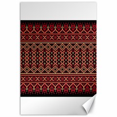 Illustration Ukrainian Folk Seamless Pattern Ornament Canvas 20  X 30 