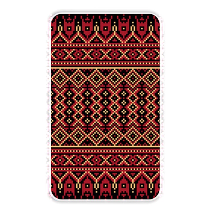 Illustration Ukrainian Folk Seamless Pattern Ornament Memory Card Reader (Rectangular)