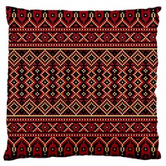 Illustration Ukrainian Folk Seamless Pattern Ornament Large Cushion Case (one Side)