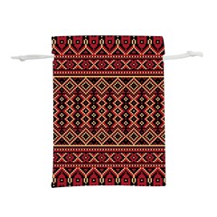 Illustration Ukrainian Folk Seamless Pattern Ornament Lightweight Drawstring Pouch (m) by Wegoenart