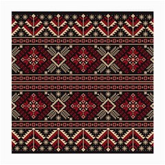 Ukrainian Folk Seamless Pattern Ornament Medium Glasses Cloth (2 Sides) by Wegoenart