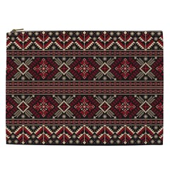 Ukrainian Folk Seamless Pattern Ornament Cosmetic Bag (xxl) by Wegoenart