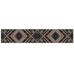 Zentangle Style Geometric Ornament Pattern Large Flano Scarf 