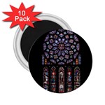 Chartres Cathedral Notre Dame De Paris Amiens Cath Stained Glass 2.25  Magnets (10 pack)  Front