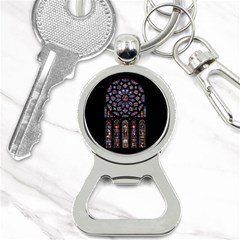 Chartres Cathedral Notre Dame De Paris Amiens Cath Stained Glass Bottle Opener Key Chain by Wegoenart