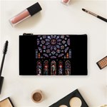 Chartres Cathedral Notre Dame De Paris Amiens Cath Stained Glass Cosmetic Bag (Small) Front