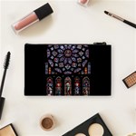 Chartres Cathedral Notre Dame De Paris Amiens Cath Stained Glass Cosmetic Bag (Small) Back