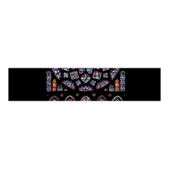 Chartres Cathedral Notre Dame De Paris Amiens Cath Stained Glass Velvet Scrunchie by Wegoenart