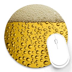 Beer Bubbles Round Mousepads by Wegoenart