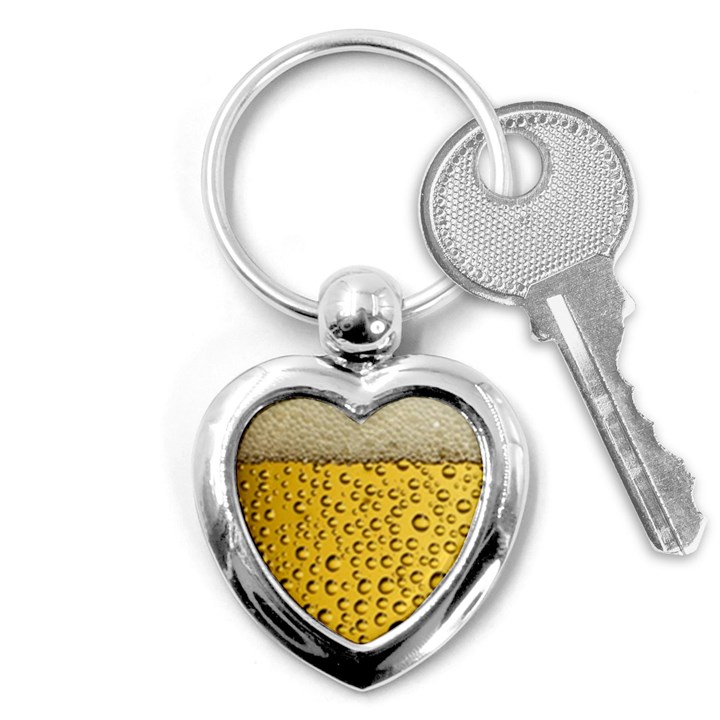 Beer Bubbles Key Chain (Heart)