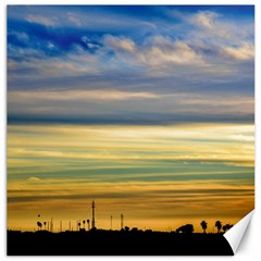 Sunset Silhouette Countryside Landscape Scene Canvas 16  X 16  by dflcprintsclothing