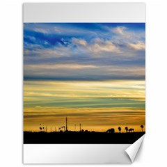 Sunset Silhouette Countryside Landscape Scene Canvas 36  X 48  by dflcprintsclothing