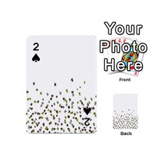 Multicolor Leaves Motif Pattern Print Playing Cards 54 Designs (mini)