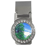 The Deep Blue Sky Money Clips (CZ)  Front