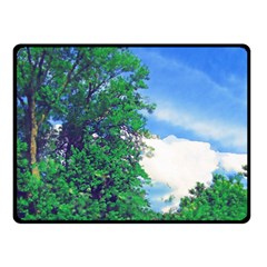 The Deep Blue Sky Fleece Blanket (small) by Fractalsandkaleidoscopes