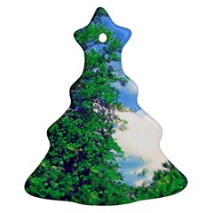 The Deep Blue Sky Christmas Tree Ornament (two Sides) by Fractalsandkaleidoscopes