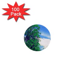 The Deep Blue Sky 1  Mini Buttons (100 Pack)  by Fractalsandkaleidoscopes