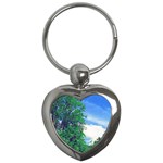 The Deep Blue Sky Key Chain (Heart) Front