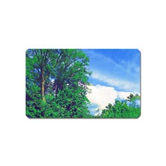 The Deep Blue Sky Magnet (name Card) by Fractalsandkaleidoscopes