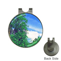 The Deep Blue Sky Hat Clips With Golf Markers by Fractalsandkaleidoscopes