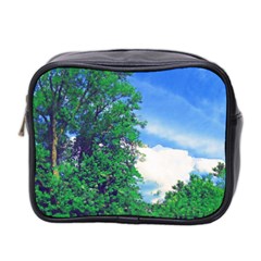 The Deep Blue Sky Mini Toiletries Bag (two Sides) by Fractalsandkaleidoscopes