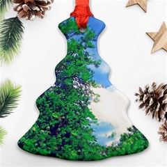 The Deep Blue Sky Christmas Tree Ornament (two Sides) by Fractalsandkaleidoscopes