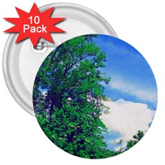 The Deep Blue Sky 3  Buttons (10 Pack)  by Fractalsandkaleidoscopes