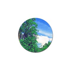 The Deep Blue Sky Golf Ball Marker by Fractalsandkaleidoscopes