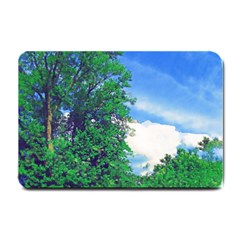 The Deep Blue Sky Small Doormat  by Fractalsandkaleidoscopes