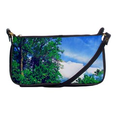 The Deep Blue Sky Shoulder Clutch Bag by Fractalsandkaleidoscopes