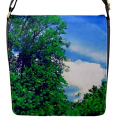 The Deep Blue Sky Flap Closure Messenger Bag (s) by Fractalsandkaleidoscopes