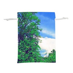 The Deep Blue Sky Lightweight Drawstring Pouch (l) by Fractalsandkaleidoscopes