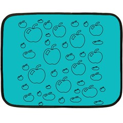 Small Apples And Big Apples Double Sided Fleece Blanket (mini)  by pepitasart