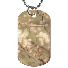 Sakura Flowers, Imperial Palace Park, Tokyo, Japan Dog Tag (one Side) by dflcprintsclothing